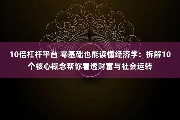 10倍杠杆平台 零基础也能读懂经济学：拆解10个核心概念帮你看透财富与社会运转